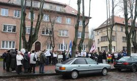 Klaipėdos prokuratūra sulaukė piketuotojų dėmesio