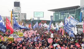 Seule - protestai prieš G20 viršūnių susitikimą