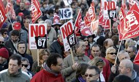 Dešimtys tūkstančių ispanų protestavo prieš pensijų reformą