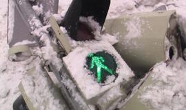 Klaipėdos sankryžoje nuverstas šviesoforas