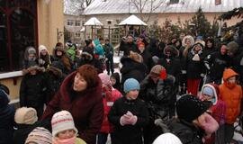 Kretingalėje papuošta kalėdinė eglė