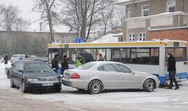 Avarijoje Herkaus Manto gatvėje sužalota moteris