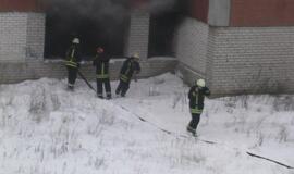 Gaisras apleistame pastate I. Simonaitytės gatvėje