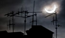 Pasaulyje - pirmasis šiais metais dalinis Saulės užtemimas