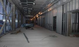 Vaizdai iš statomos Klaipėdos arenos vidaus