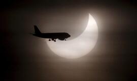 Pasaulyje - pirmasis šiais metais dalinis Saulės užtemimas