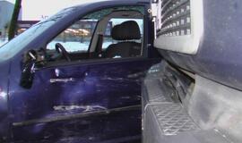 Šilutės plente susidūrė sunkvežimis ir lengvasis automobilis