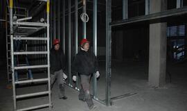 Vaizdai iš statomos Klaipėdos arenos vidaus