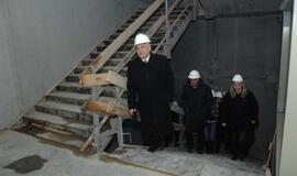 Vaizdai iš statomos Klaipėdos arenos vidaus