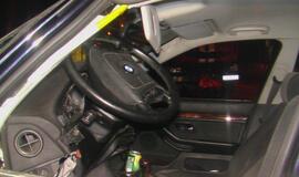 BMW rėžėsi į medį, po to į "Škodą"