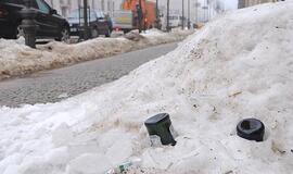 Tirpstantis sniegas atskleidė miestiečių kultūrą