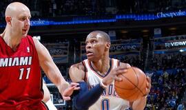 Žydrūnas Ilgauskas per rungtynes su &quot;Thunder&quot; pelnė 8 taškus