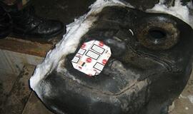 Cigarečių slėptuvės - kuro bakuose