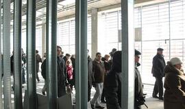 Klaipėdiečių ekskursija po statomą areną