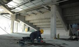 Klaipėdiečių ekskursija po statomą areną