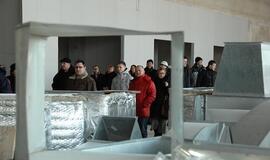 Klaipėdiečių ekskursija po statomą areną