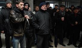 Klaipėdiečių ekskursija po statomą areną