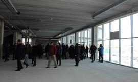 Klaipėdiečių ekskursija po statomą areną