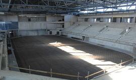 Klaipėdiečių ekskursija po statomą areną