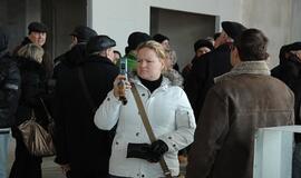 Klaipėdiečių ekskursija po statomą areną