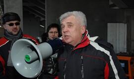 Klaipėdiečių ekskursija po statomą areną