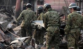 Vaizdai iš stichijų nusiaubtos Japonijos