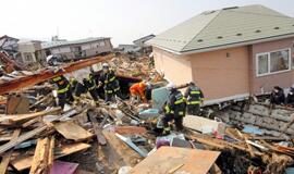 Vaizdai iš stichijų nusiaubtos Japonijos