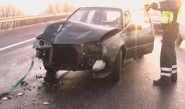 Slidžioje automagistralėje - avarijų gausa