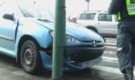 Avarija prie pėsčiųjų perėjos Mokyklos gatvėje