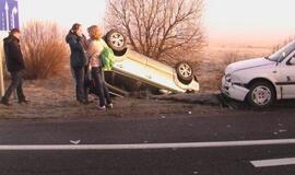 Slidžioje automagistralėje - avarijų gausa