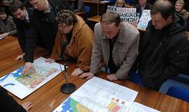 Mitingas prieš Žolynų kvartalo užstatymo detalųjį planą