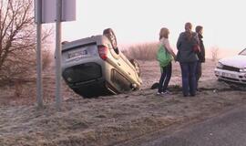 Slidžioje automagistralėje - avarijų gausa