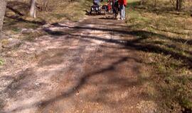 Naikinamas dviračių takas