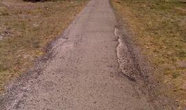 Naikinamas dviračių takas