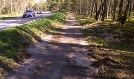 Naikinamas dviračių takas