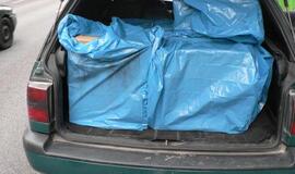 Įkliuvo kontrabandinių rūkalų gabentojas