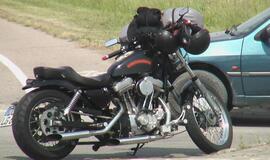 Partrenktas baikeris iš Vokietijos &quot;Harley Davidson&quot;