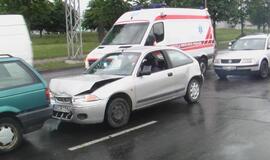 Eismo spūstyje - triguba avarija