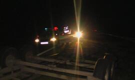 Baltarusių koloną išvartė akmuo