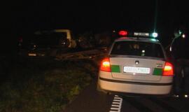 Baltarusių koloną išvartė akmuo