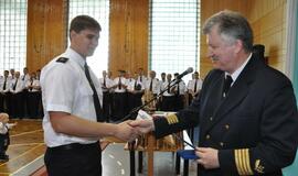 Diplomų įteikimas Lietuvos aukštojoje jūreivystės mokykloje