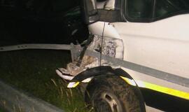 Baltarusių koloną išvartė akmuo