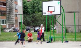 Renovuotoje aikštelėje – kiemo krepšinio turnyras