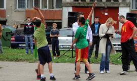 Renovuotoje aikštelėje – kiemo krepšinio turnyras