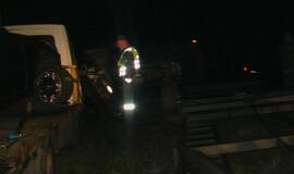 Baltarusių koloną išvartė akmuo