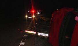 Baltarusių koloną išvartė akmuo