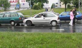 Eismo spūstyje - triguba avarija