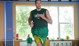 Lietuvos rinktinės krepšininkai treniruojasi Klaipėdoje
