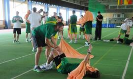 Lietuvos rinktinės krepšininkai treniruojasi Klaipėdoje