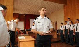 Tarnybą pradednčių policininkų priesaikos ceremonija